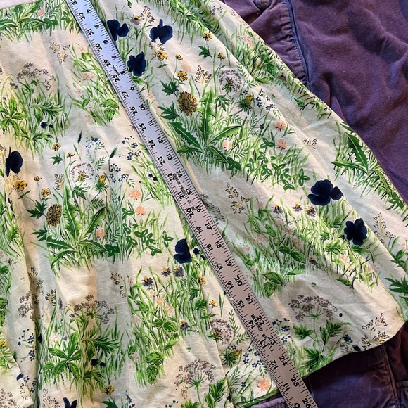 VIOLA Floral Skirt Cotton/Linen Blend Sz 4 - Picture 5 of 5
